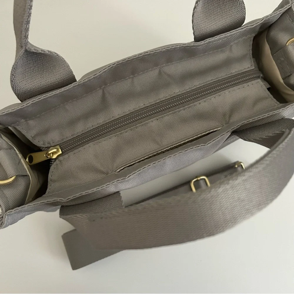 Canvelle X-Small Boxy Crossbody Tote Grey - Picture 9 of 13